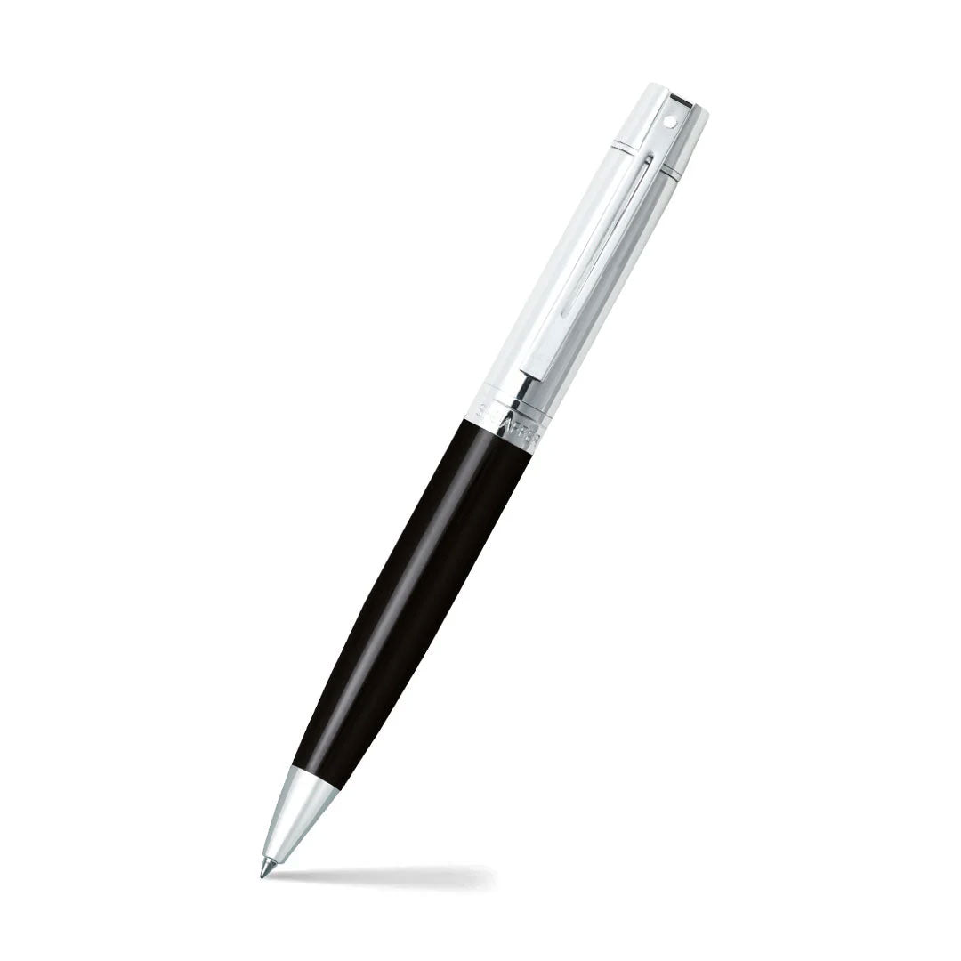 Sheaffer 300 9314 Glossy Black Ballpoint pen with Chrome Cap and Chrome Trim