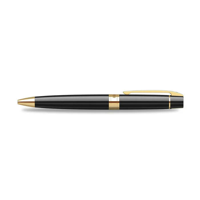 Sheaffer 300 9325 Glossy Black Ballpoint Pen With Gold-tone Trim