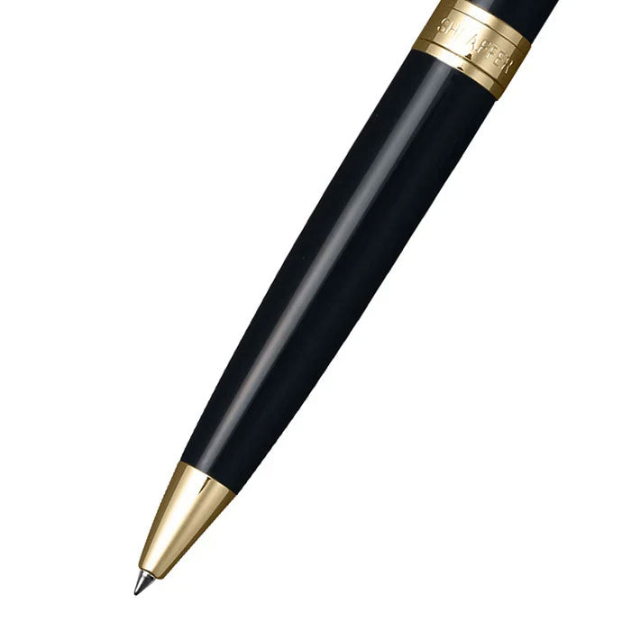 Sheaffer 300 9325 Glossy Black Ballpoint Pen With Gold-tone Trim