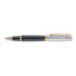 Sheaffer 300 ENGRAVED MATT BLACK BARREL AND SHINY CHROME CAP,PVD GOLD TRIMS RB