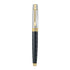 Sheaffer 300 ENGRAVED MATT BLACK BARREL AND SHINY CHROME CAP. PVD GOLD TRIMS Fountain Pen