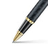 Sheaffer 300 ENGRAVED MATT BLACK BARREL AND SHINY CHROME CAP,PVD GOLD TRIMS RB