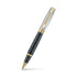 Sheaffer 300 ENGRAVED MATT BLACK BARREL AND SHINY CHROME CAP,PVD GOLD TRIMS RB