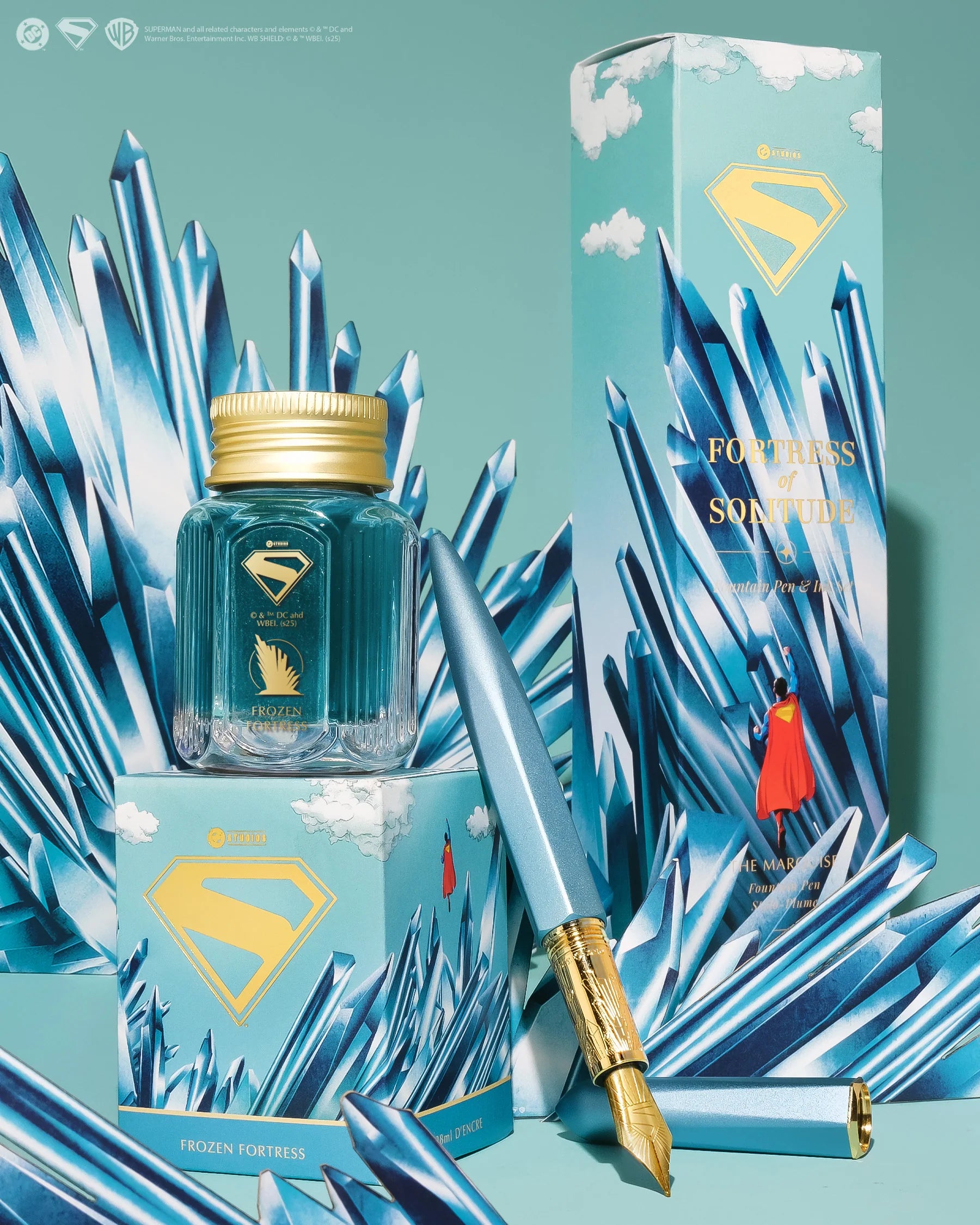 Ferris Wheel Press | Warner Bros. | Superman | Pen and Ink Set | Fortress of Solitude