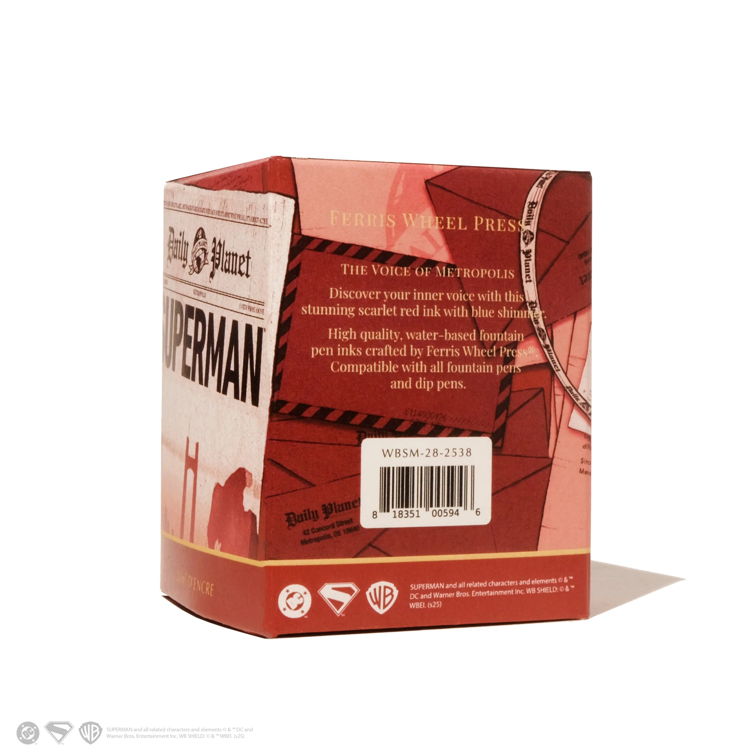 Ferris Wheel Press Warner Bros. | Superman | Scarlet Metropolis 28ml Ink