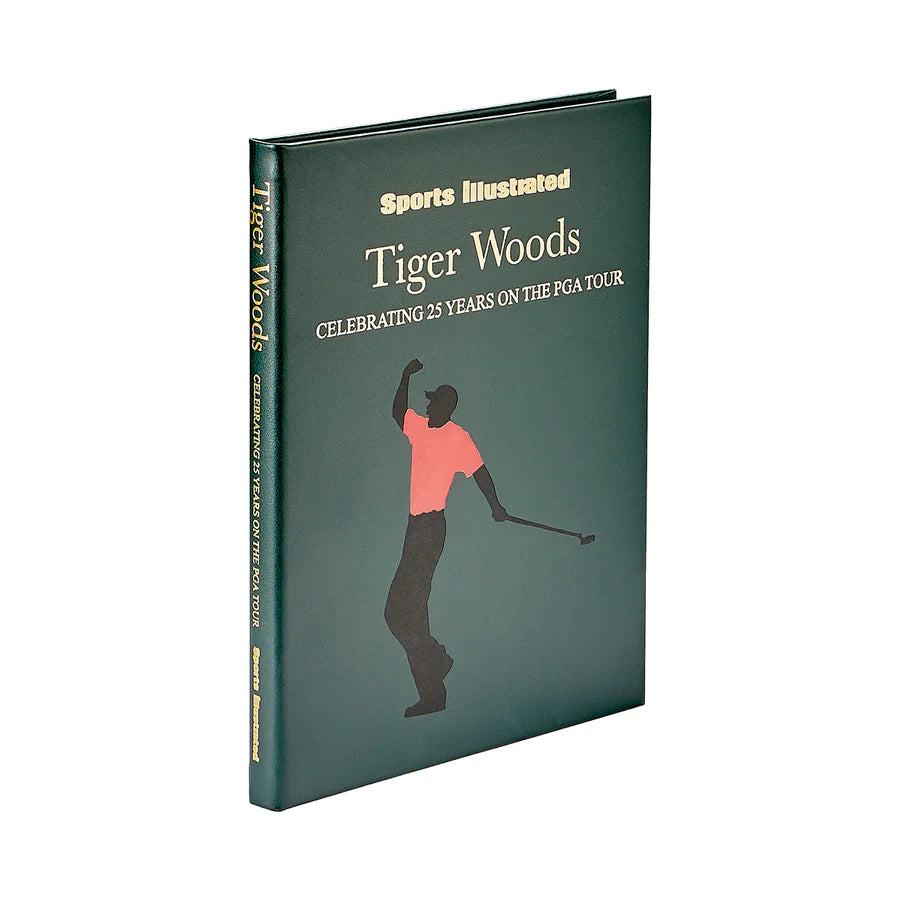 Tiger Woods: Celebrating 25 Years On The PGA Tour Green Bonded Leather
