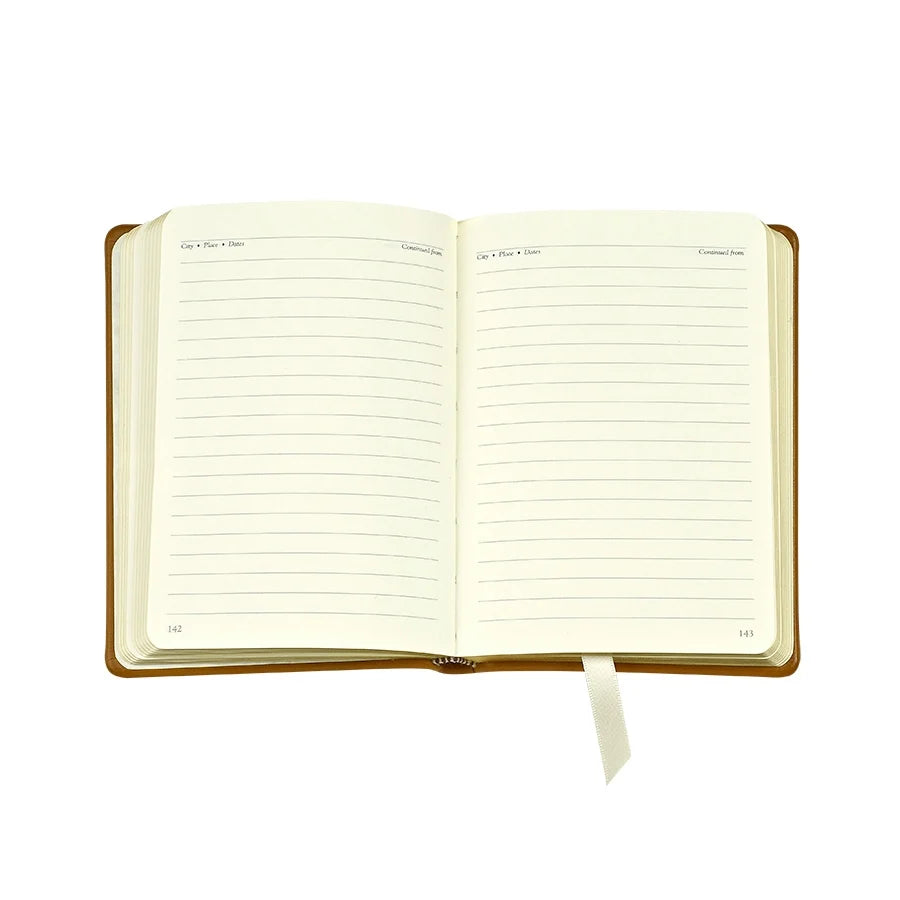 Graphic Image World Travel Journal Traditional Leather