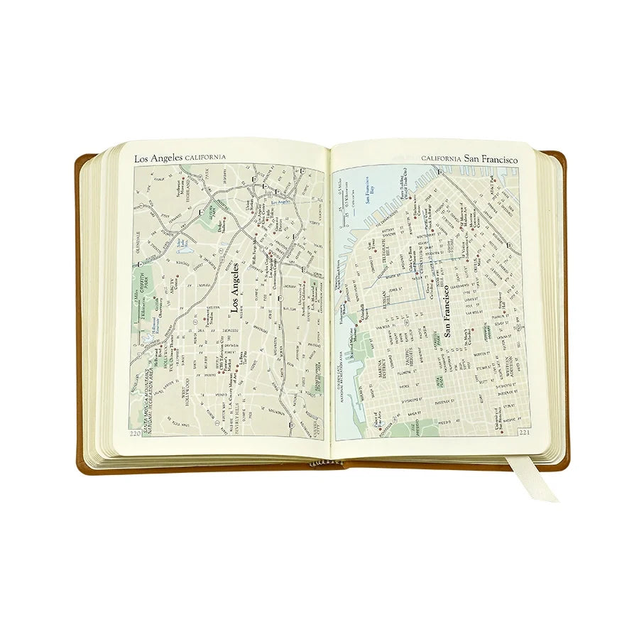 Graphic Image World Travel Journal Traditional Leather
