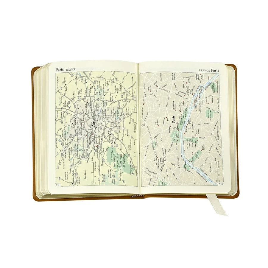 Graphic Image World Travel Journal Traditional Leather