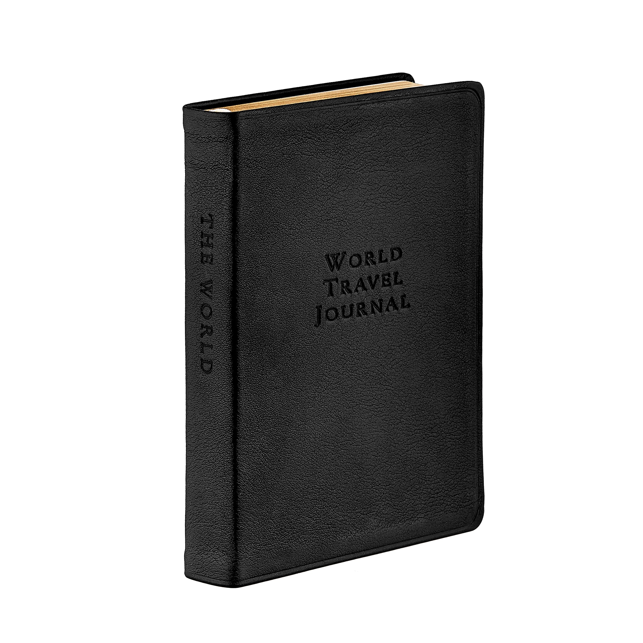 Graphic Image World Travel Journal Traditional Leather