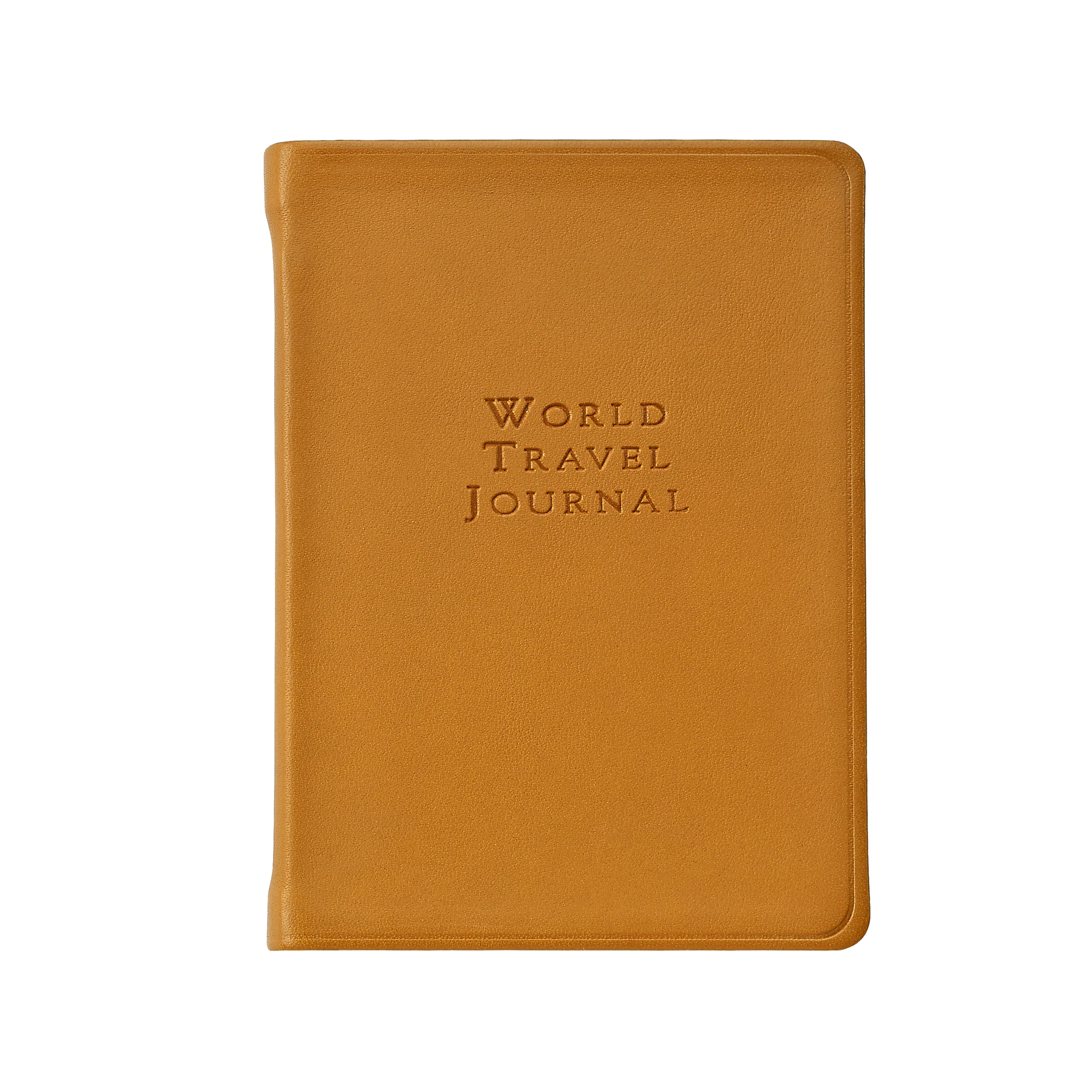 Graphic Image World Travel Journal Traditional Leather