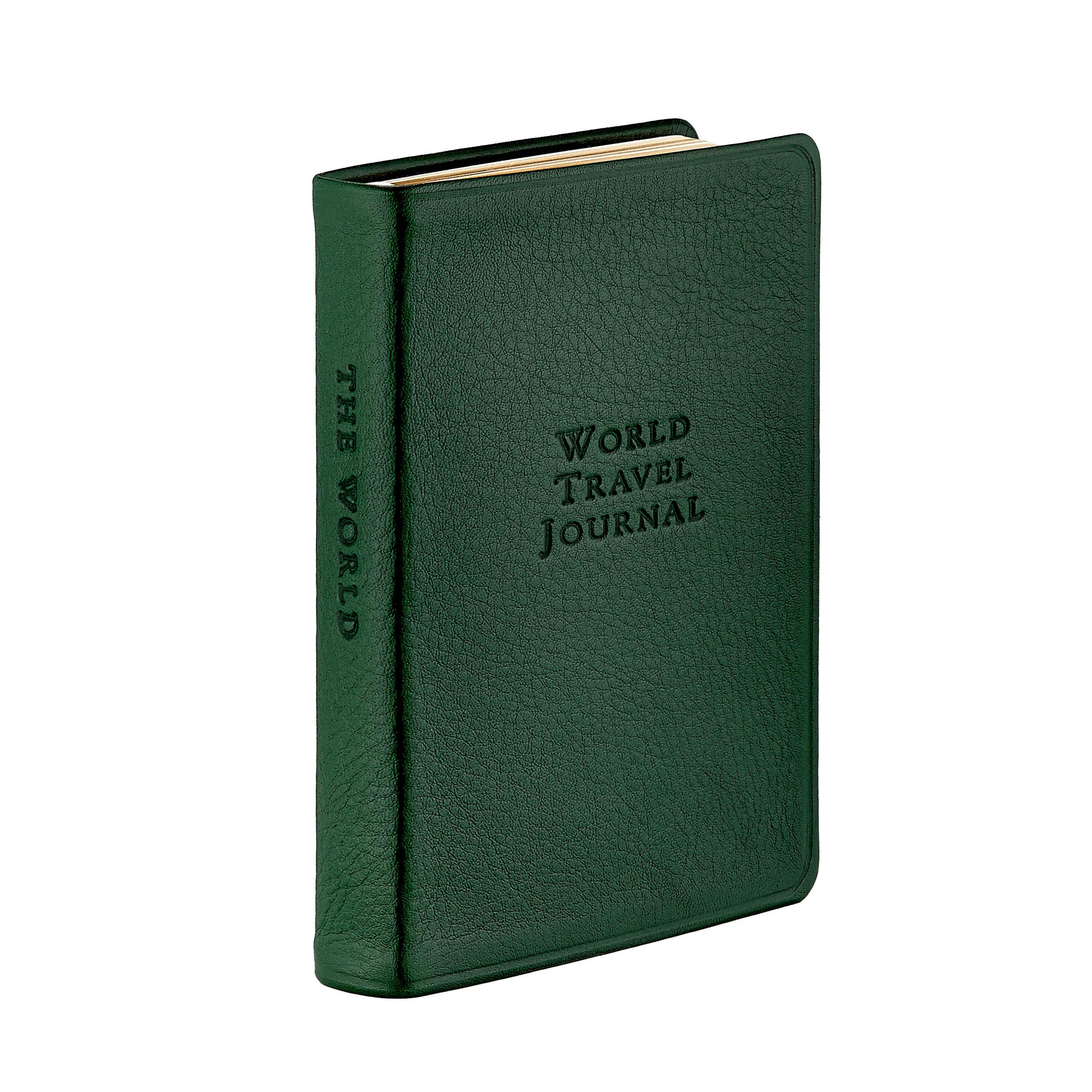 Graphic Image World Travel Journal Traditional Leather