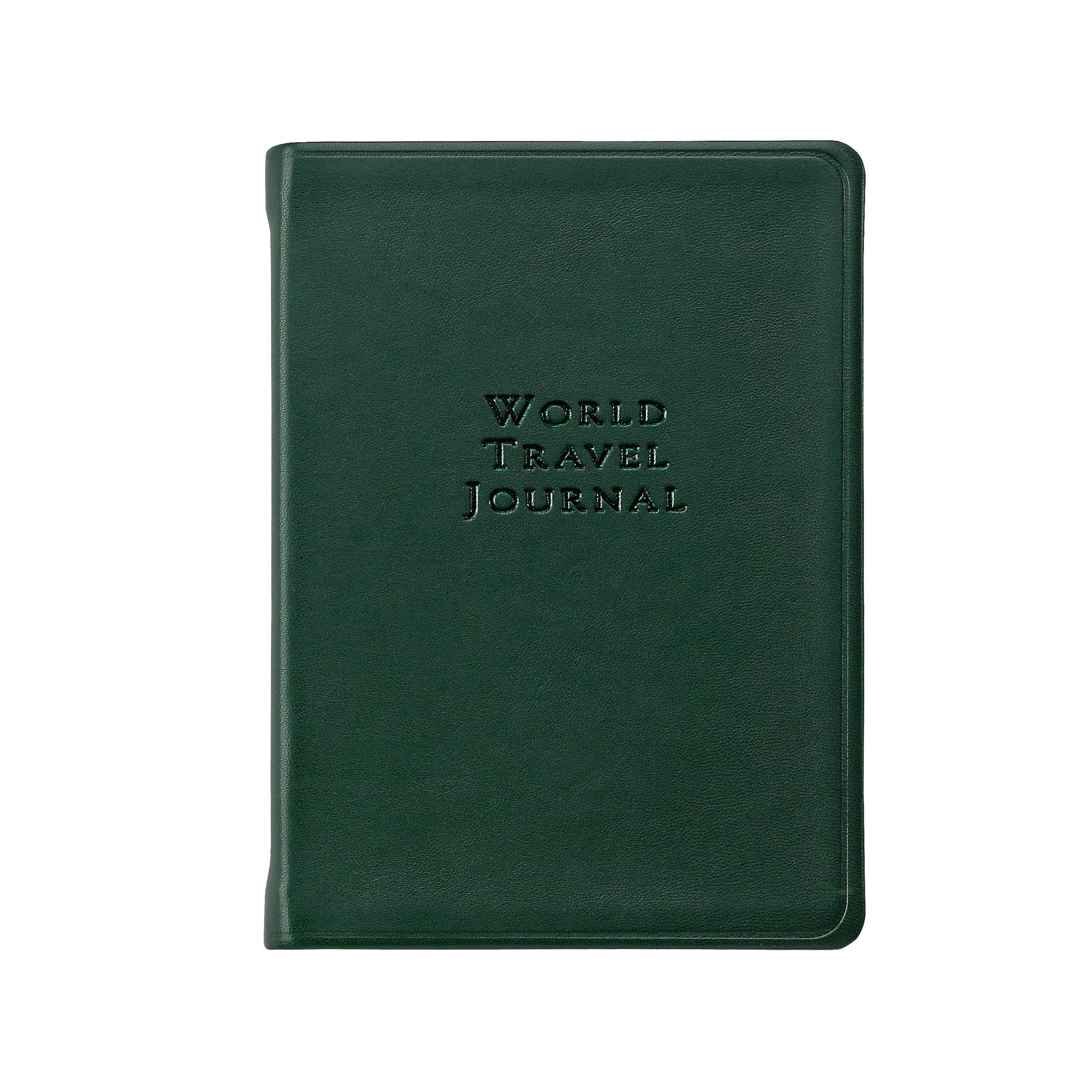 Graphic Image World Travel Journal Traditional Leather