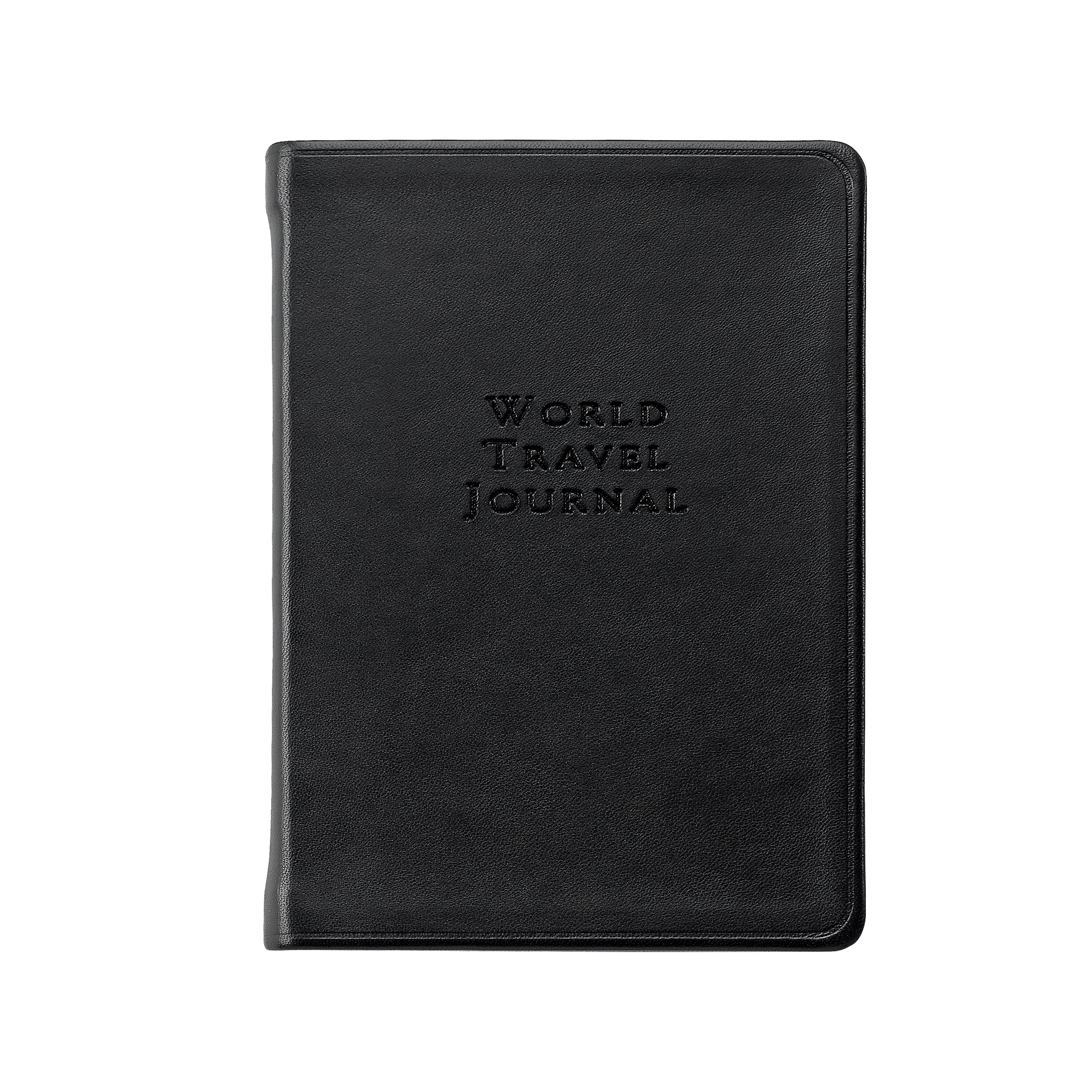 Graphic Image World Travel Journal Traditional Leather