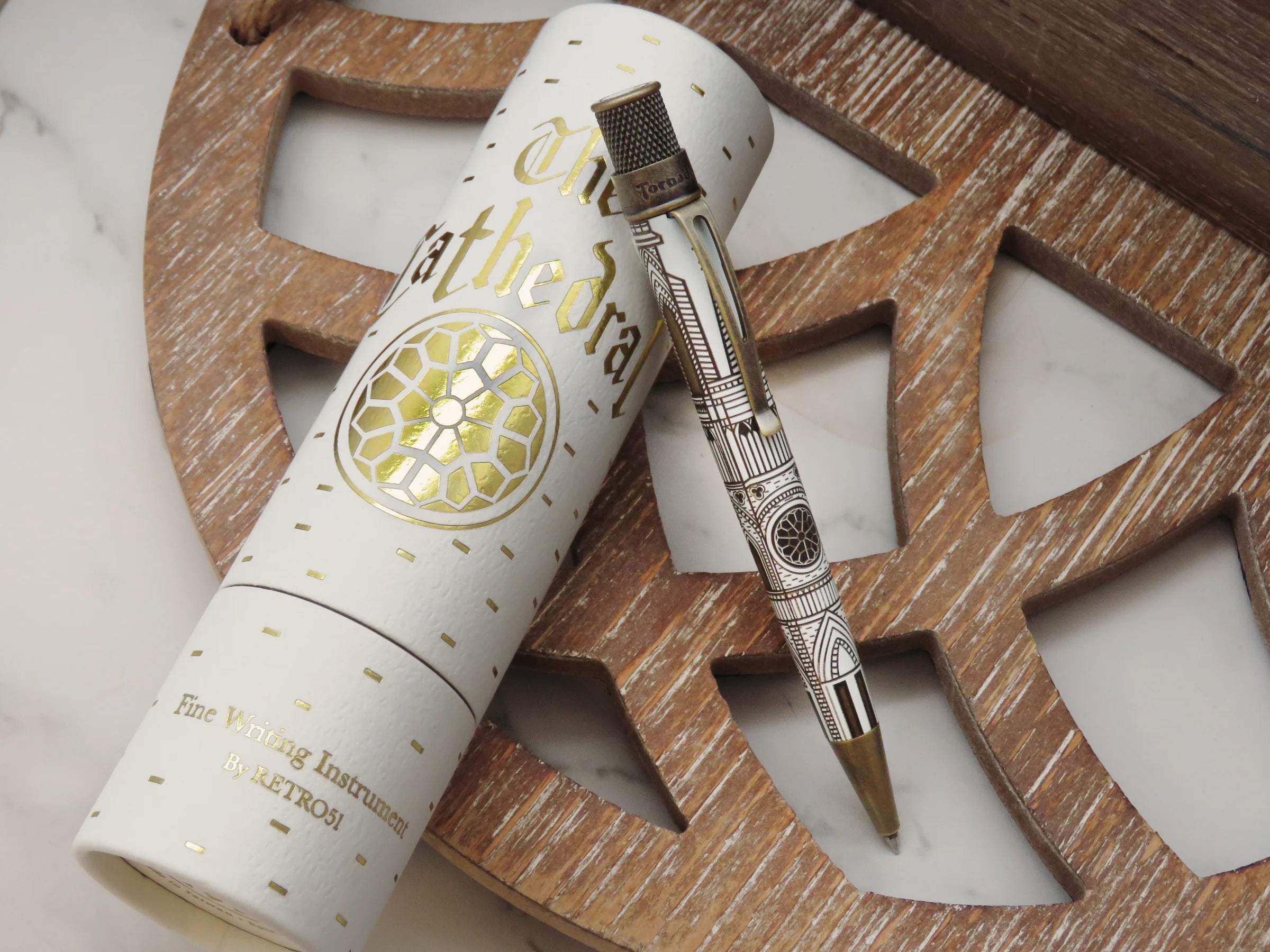 Retro 51 Tornado Vintage Metalsmith The Cathedral Rollerball Pen