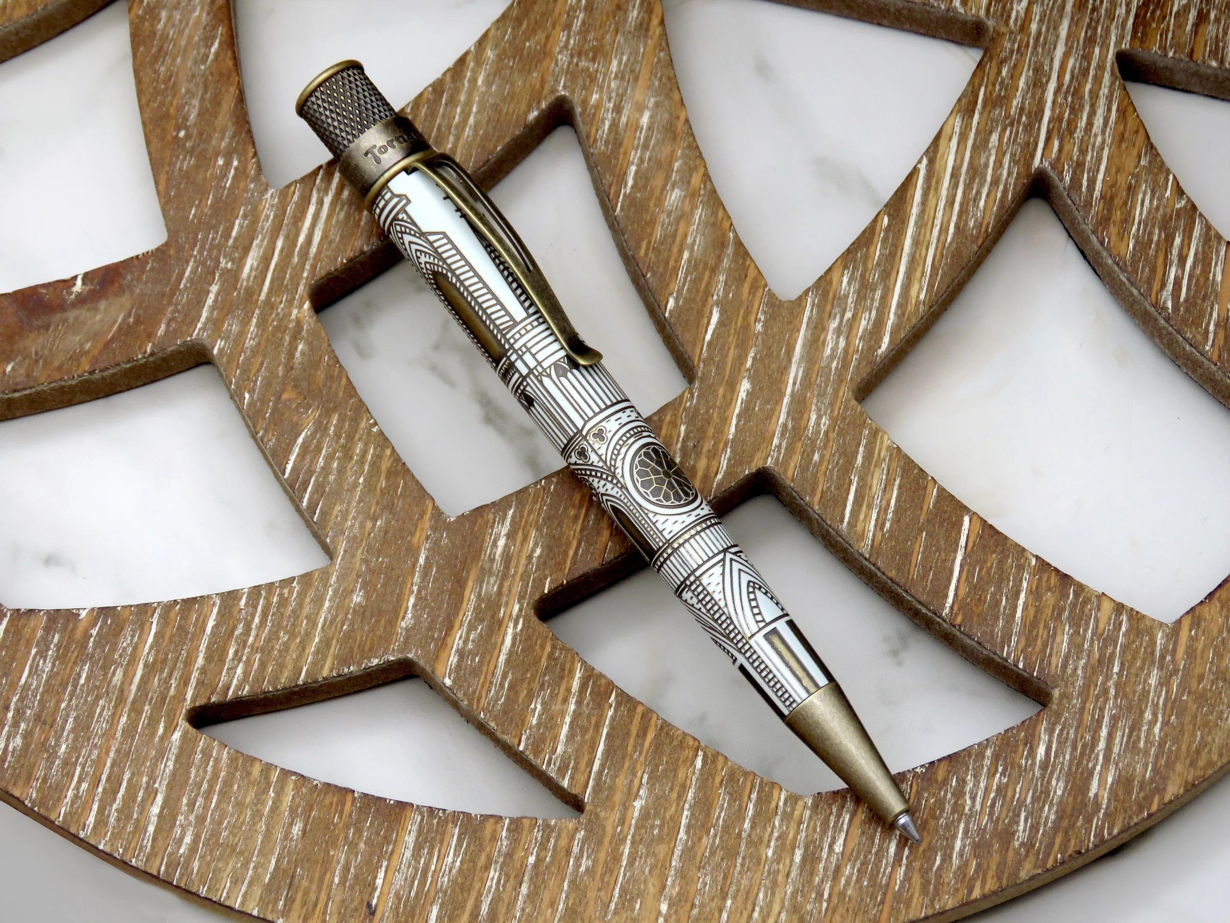 Retro 51 Tornado Vintage Metalsmith The Cathedral Rollerball Pen