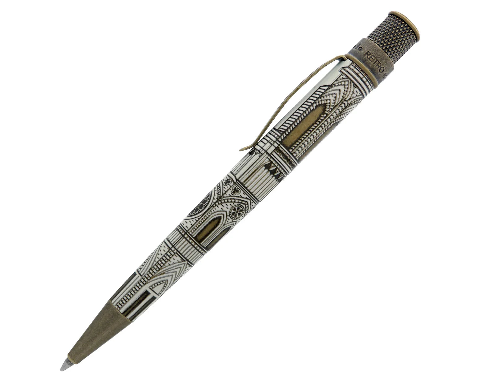 Retro 51 Tornado Vintage Metalsmith The Cathedral Rollerball Pen