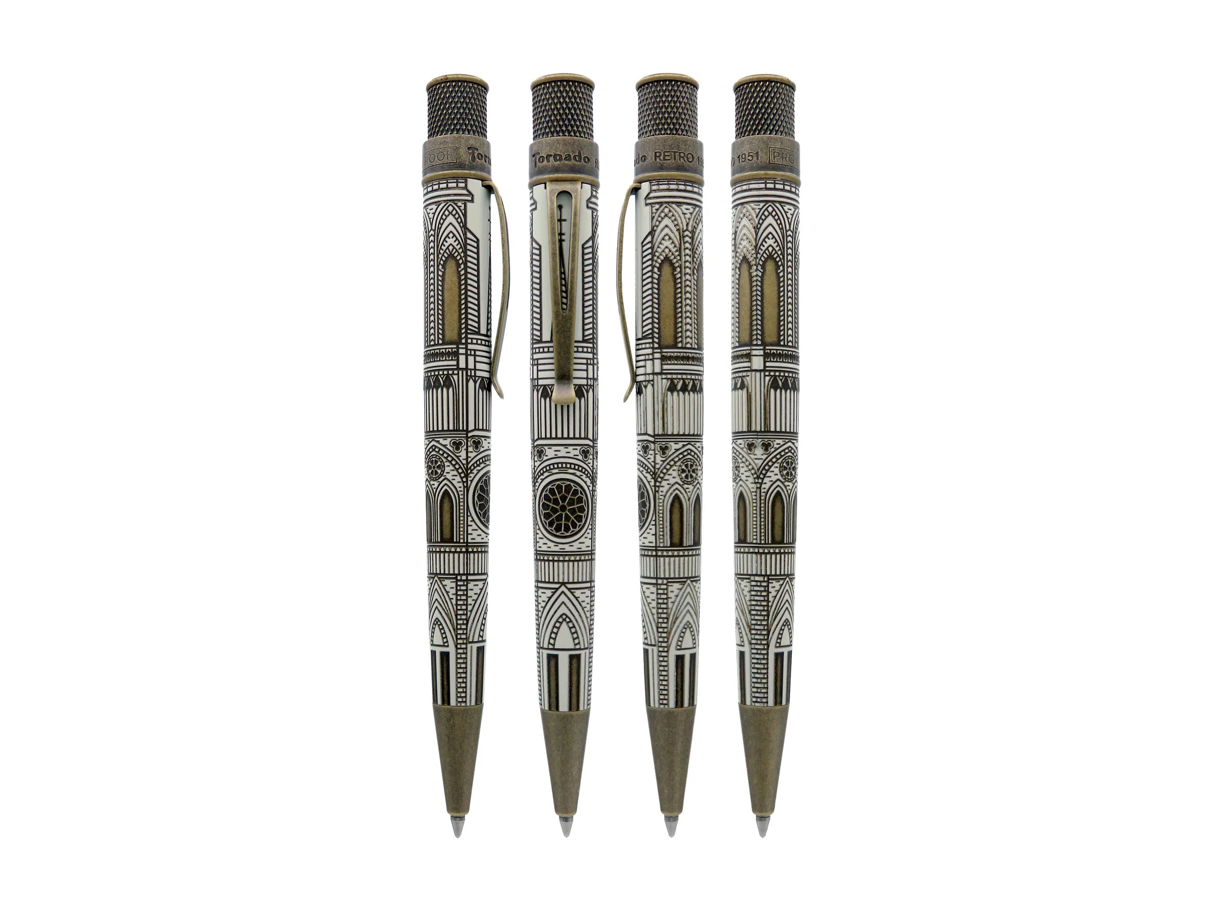 Retro 51 Tornado Vintage Metalsmith The Cathedral Rollerball Pen