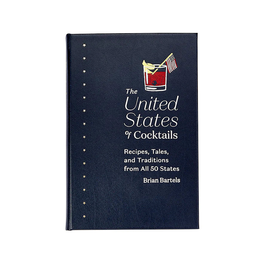 The United States Of Cocktails Navy Bonded Leather