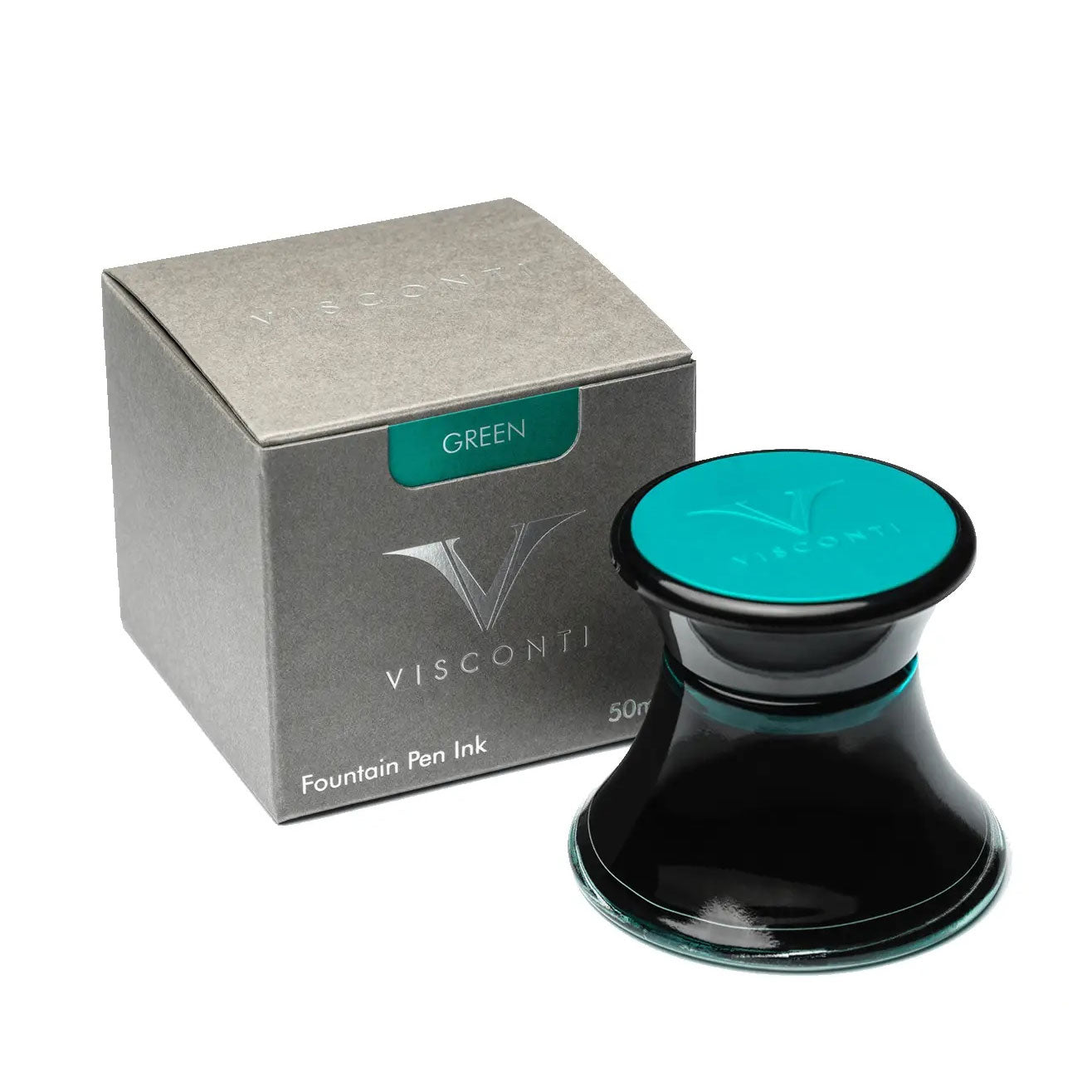 Visconti Refill Glass Ink Well 50ml Green