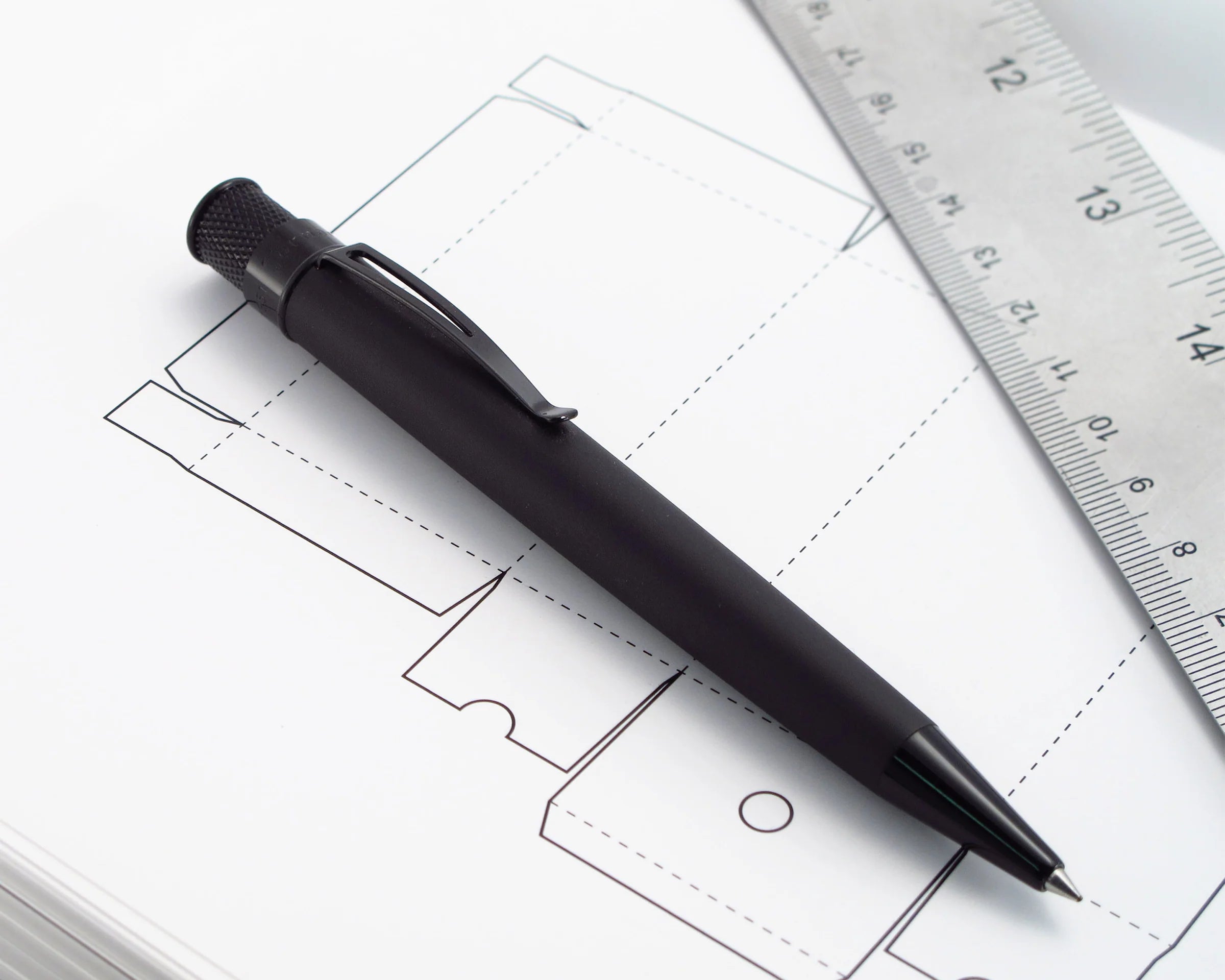 Retro 51 Tornado™ Stealth Matte Black Rollerball