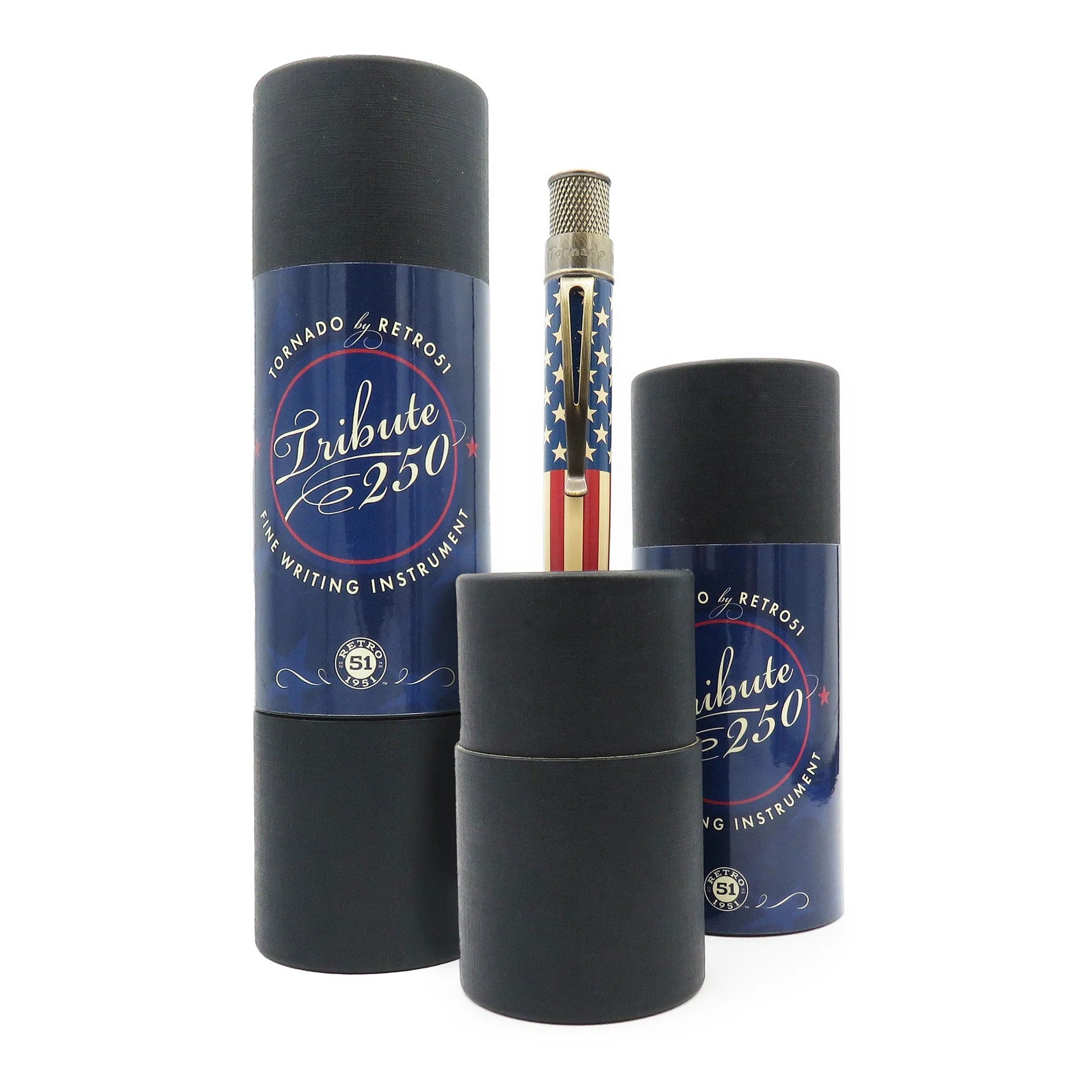 Retro 51 Tornado Vintage Metalsmith Tribute 250 Flag Rollerball
