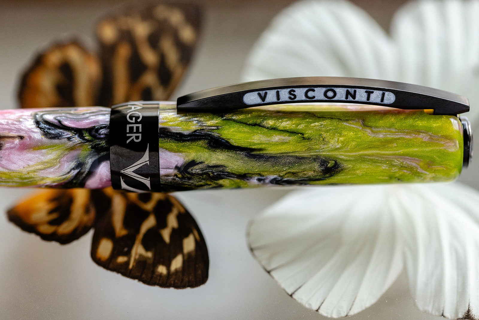 Visconti Voyager Mariposa "Butterfly" Malachite Fountain Pen