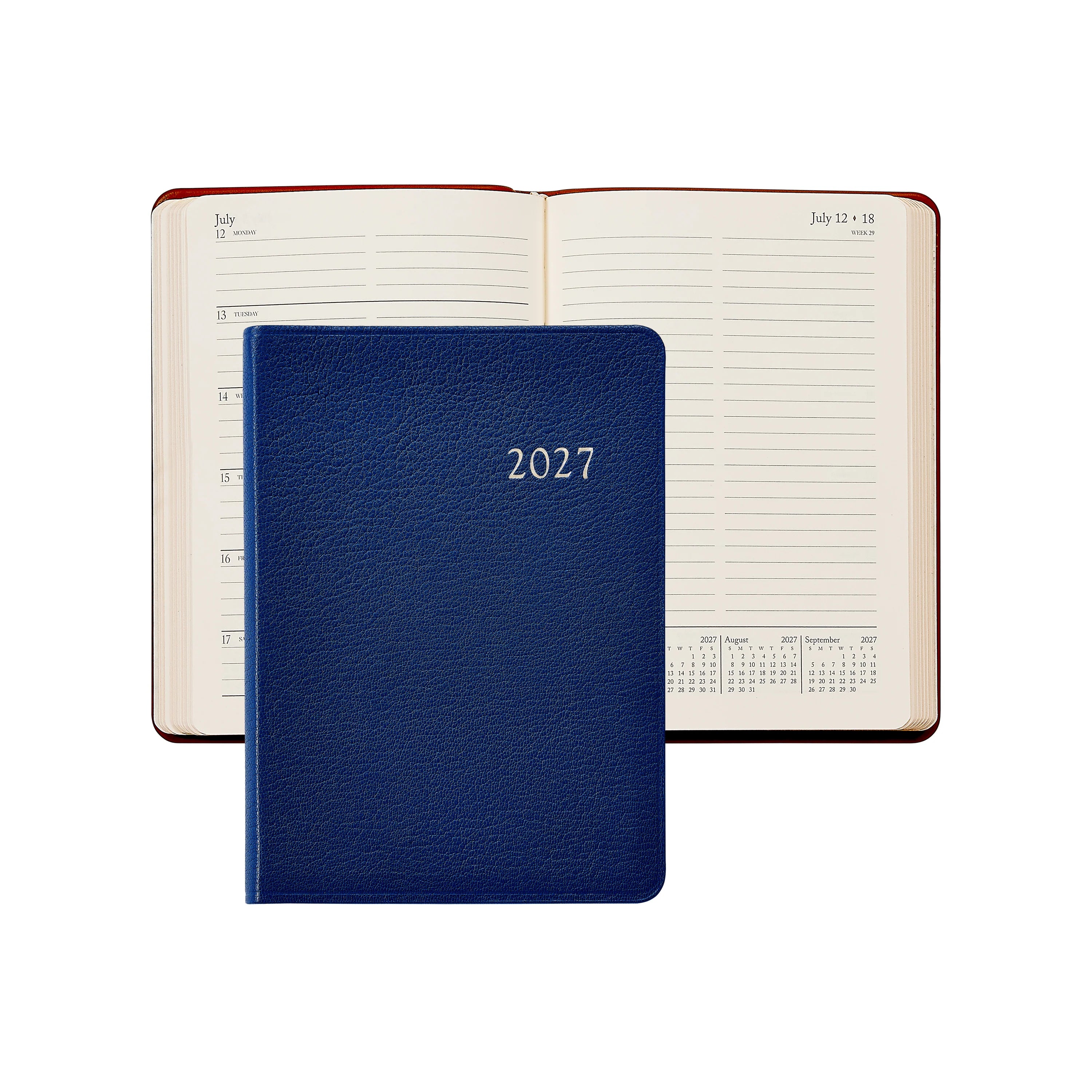 Graphic Image 2027 Weekly Notebook Goatskin Leather