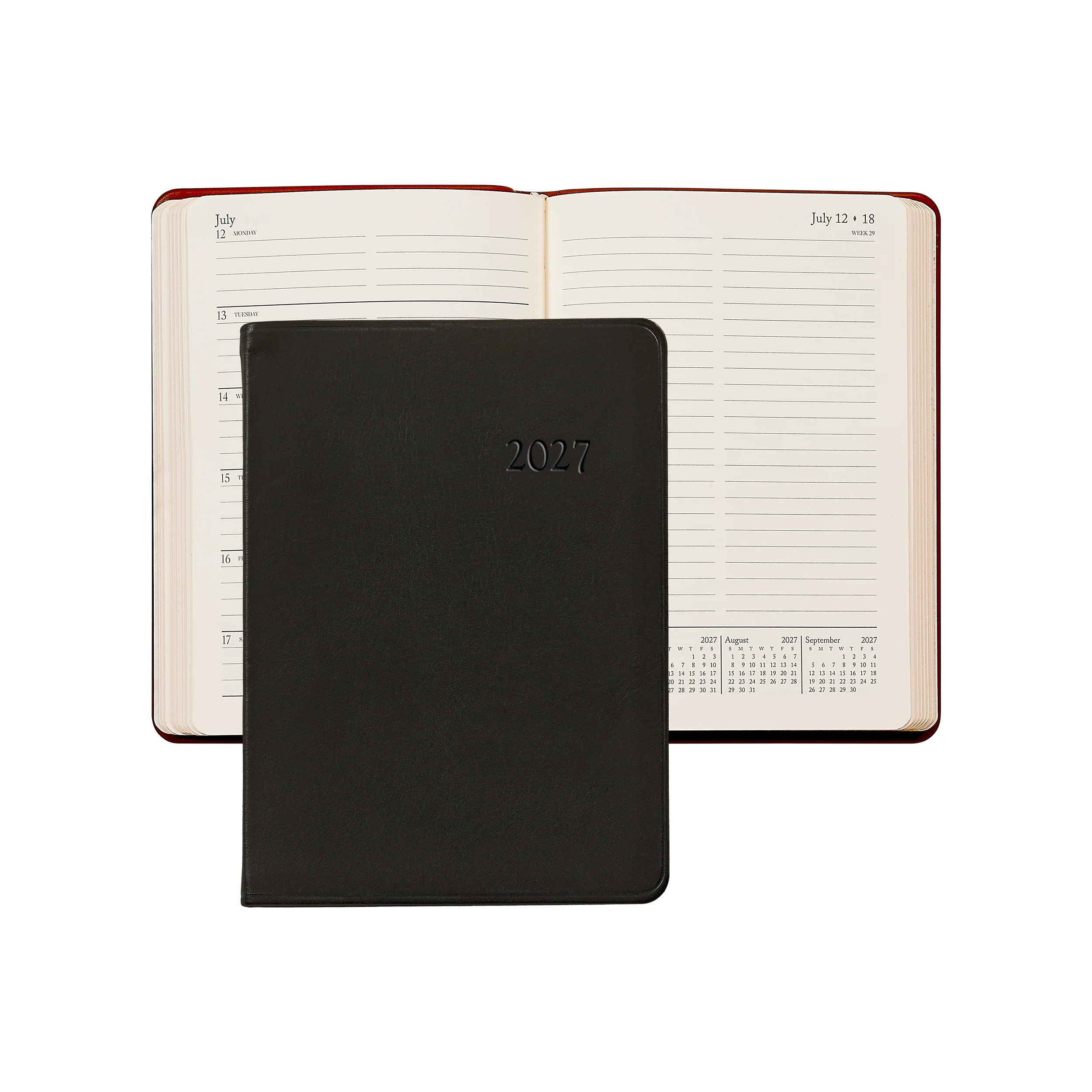 Graphic Image 2027 Weekly Notebook Traditional Leather
