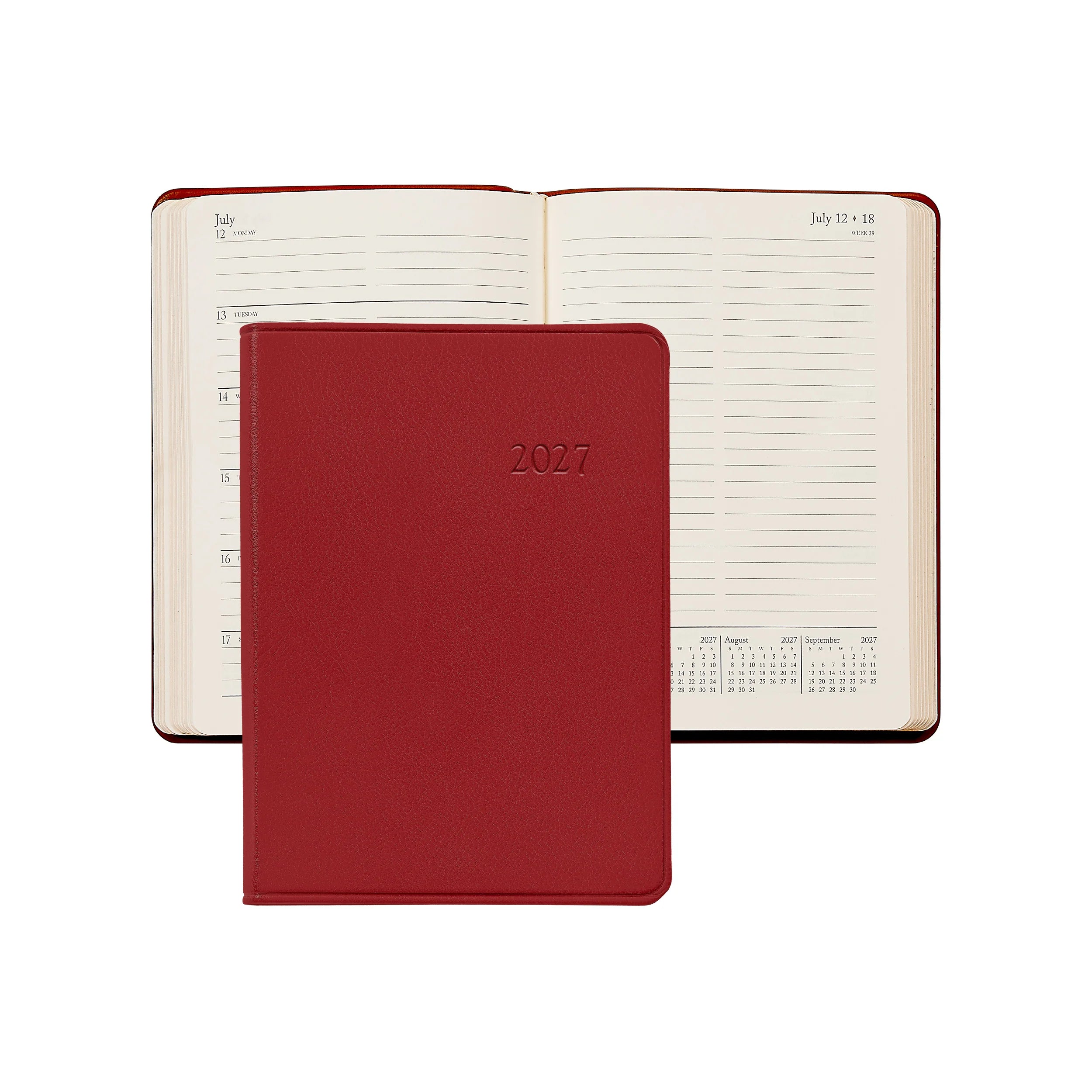 Graphic Image 2027 Weekly Notebook Traditional Leather