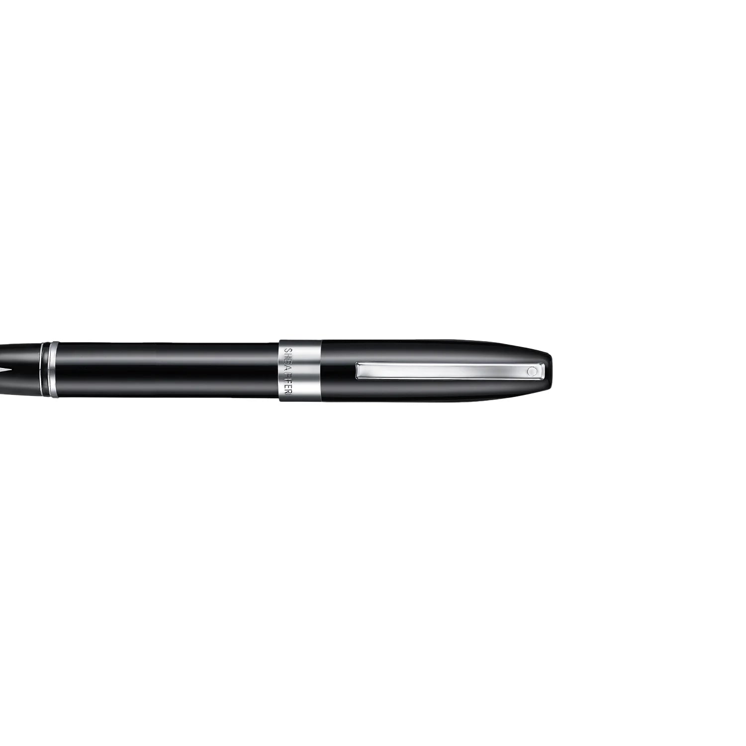 Sheaffer Legacy 9064 Glossy Black Inlaid Nib Fountain Pen with Chrome-Plated Trims