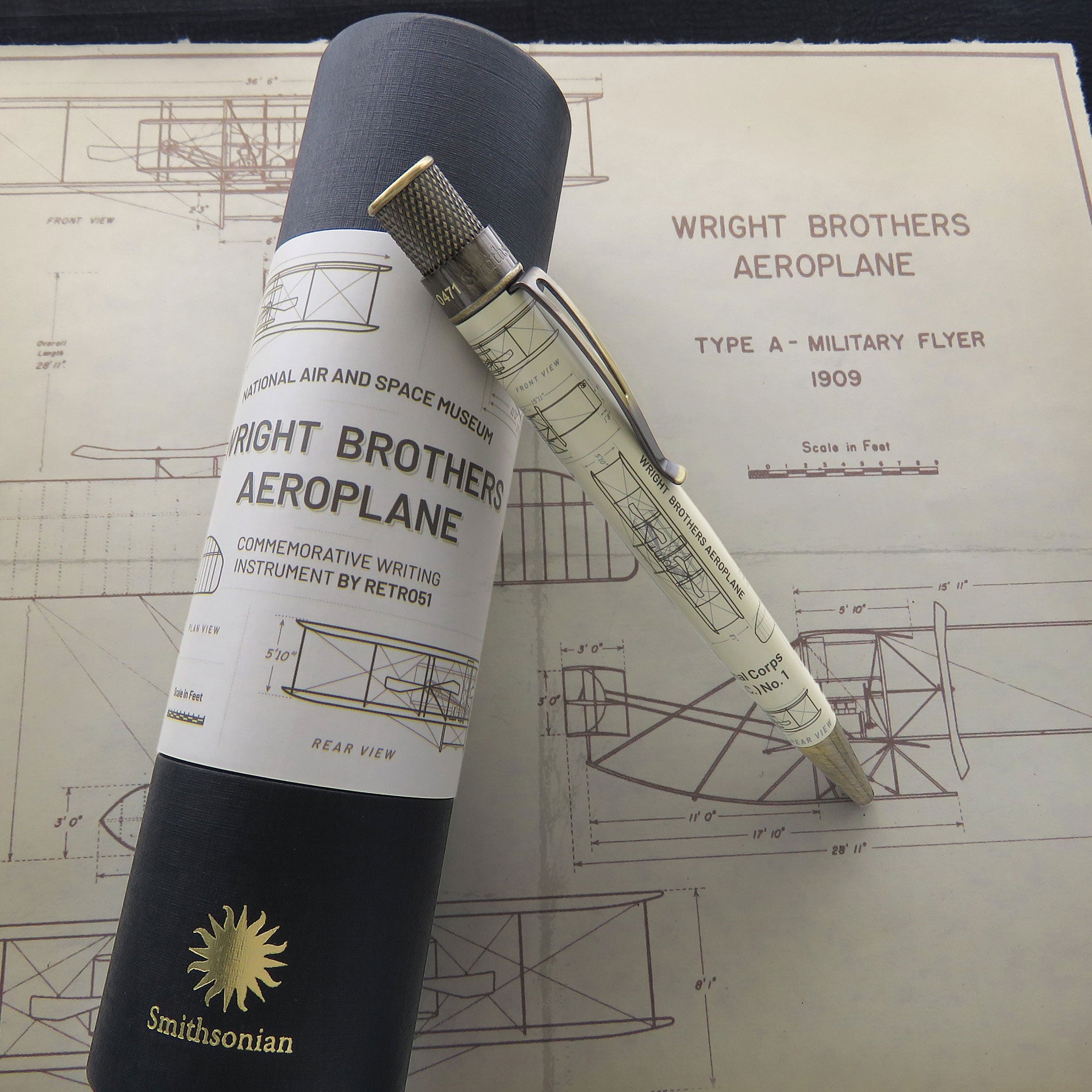 Retro 51 Smithsonian Wright Brothers Aeroplane Rollerball Pen