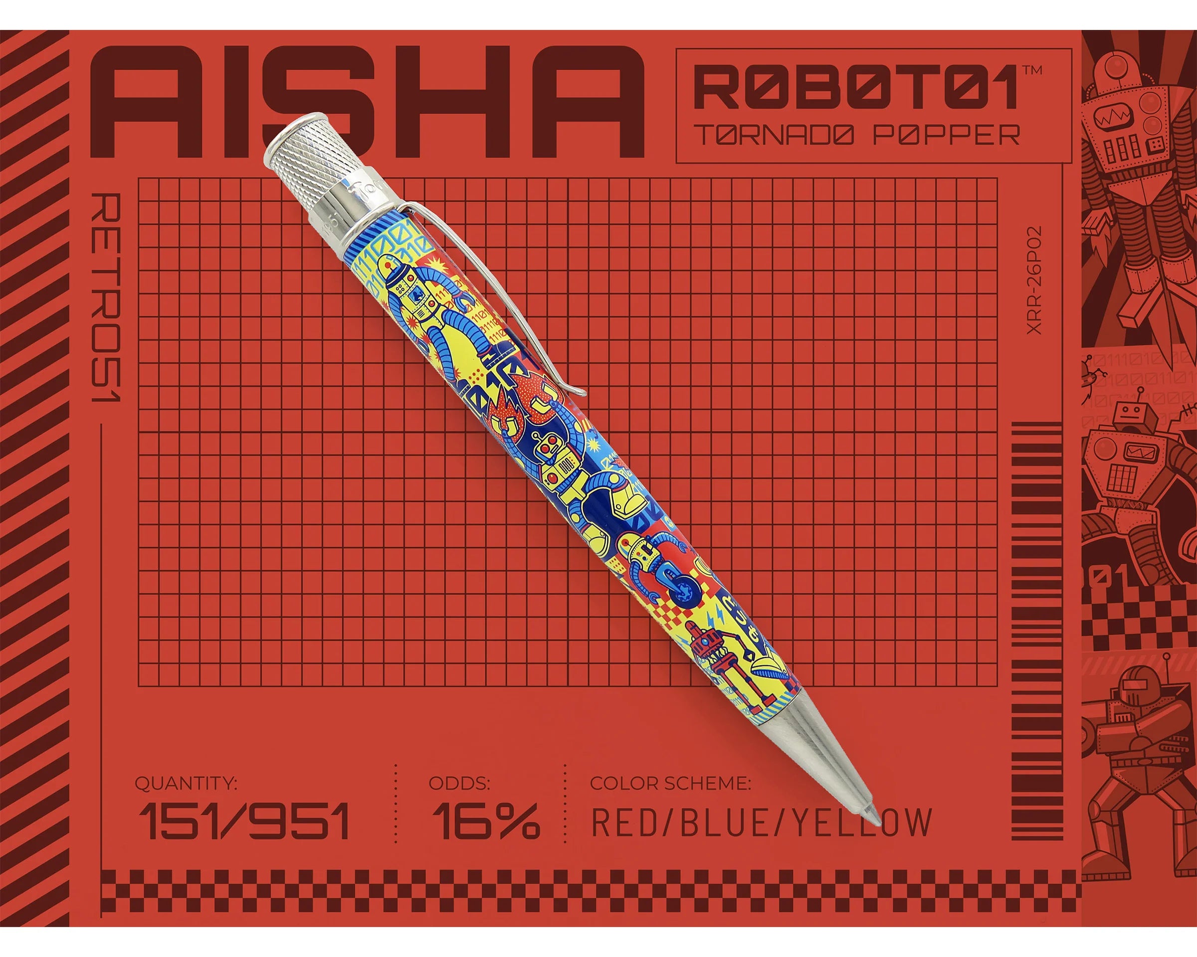 Retro 1951 Tornado Popper™ Limited Edition R0B0T01 Rollerball Pen
