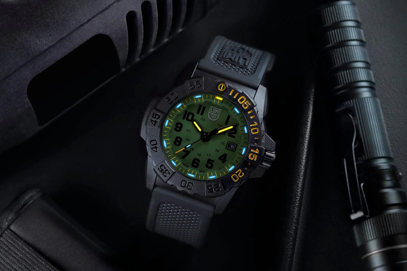 Luminox Navy SEAL Foundation 3500 Series Military Dive Watch, 45 mm XS.3517.NSF.SET