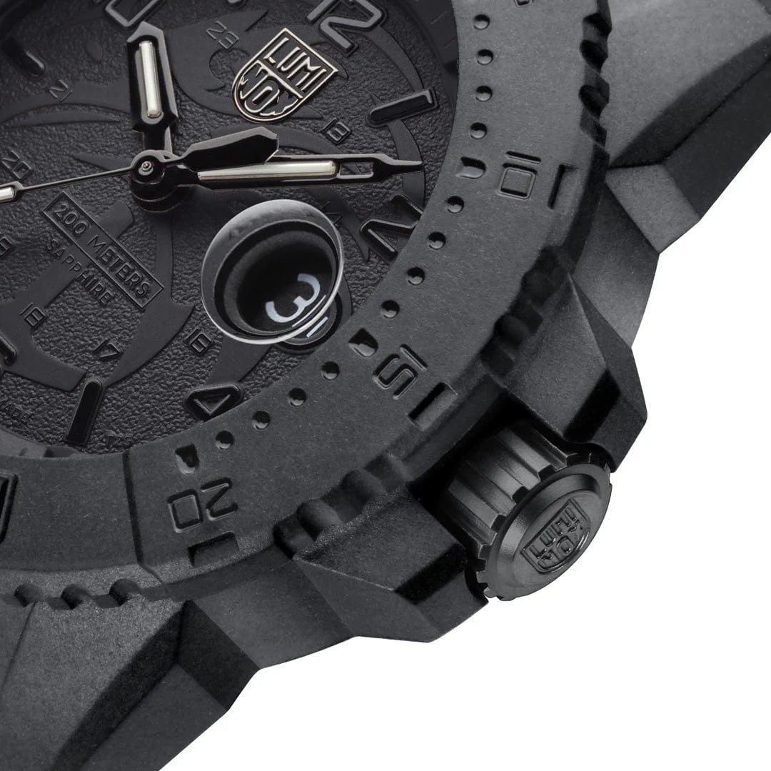 Luminox Navy SEAL Foundation Military Blackout Watch, 45 mm XS.3601.BO.NSF