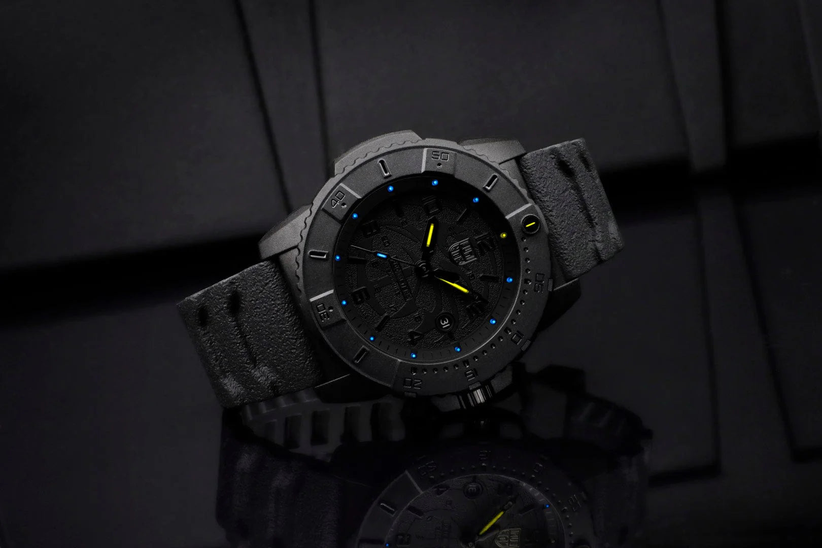 Luminox Navy SEAL Foundation Military Blackout Watch, 45 mm XS.3601.BO.NSF