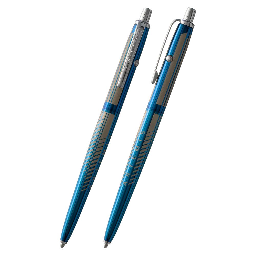 Fisher Space Pen AG7  Blue Titanium Nitride Astronaut Space Pen, NASA Artemis II