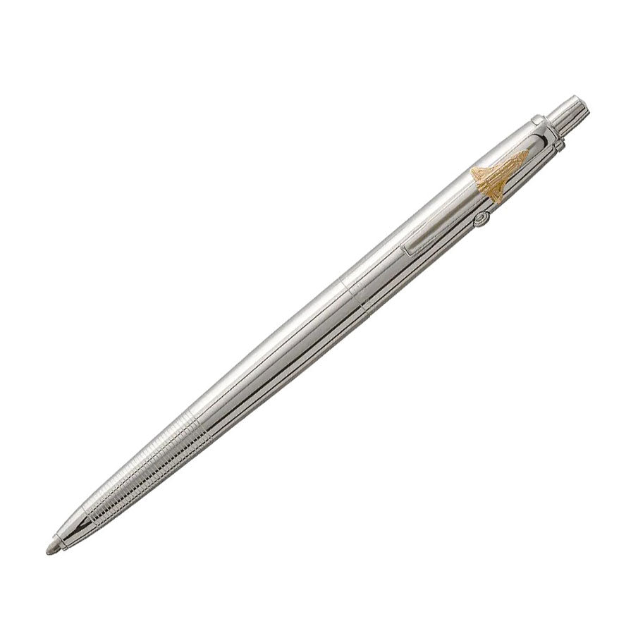 Fisher  Chrome Astronaut Space Pen With Shuttle Emblem