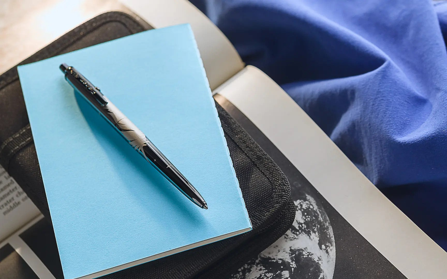 Fisher Space Pen Dark Matter Black Titanium Nitride Astronaut Space Pen, Blue Origin Special Edition