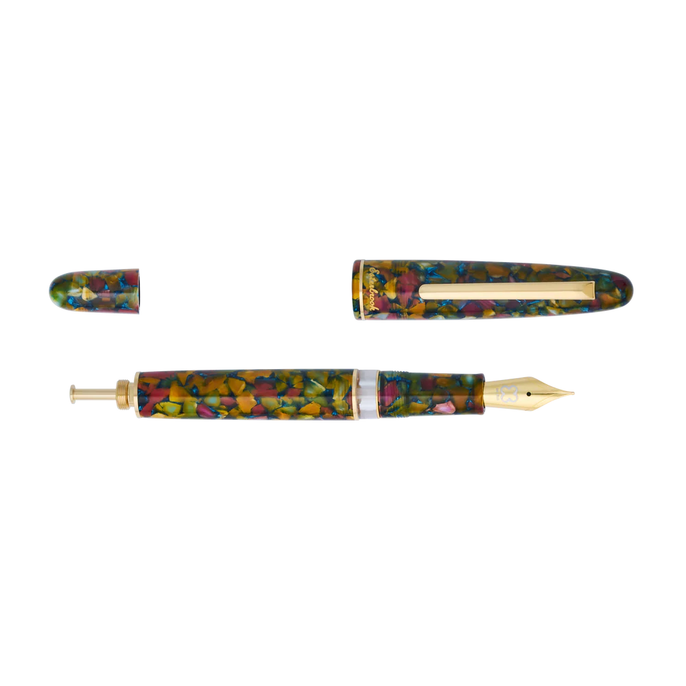 Esterbrook Estie Botanical Gardens Fountain Pen (Button Piston) - Regular Size - Gold Trim