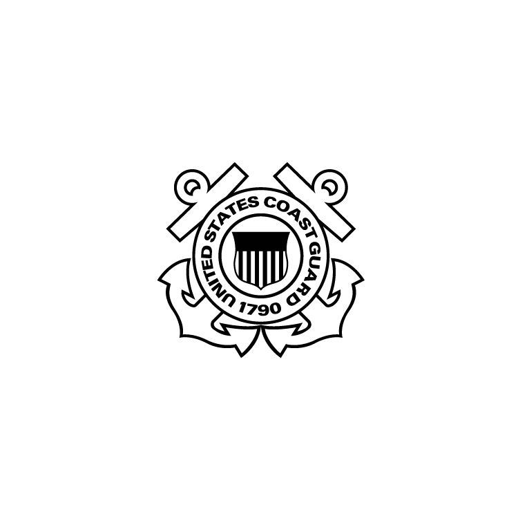 Fisher Chrome Bullet Space Pen With Coast Guard Emblem