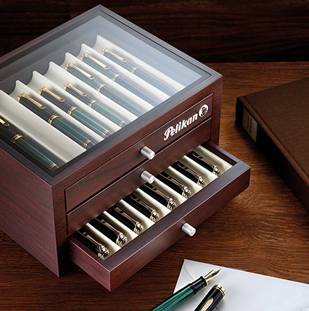 Writing Instruments Collector Box Pelikan Wood Collectors Box For 24 Writing Instruments | Altman Luggage ...