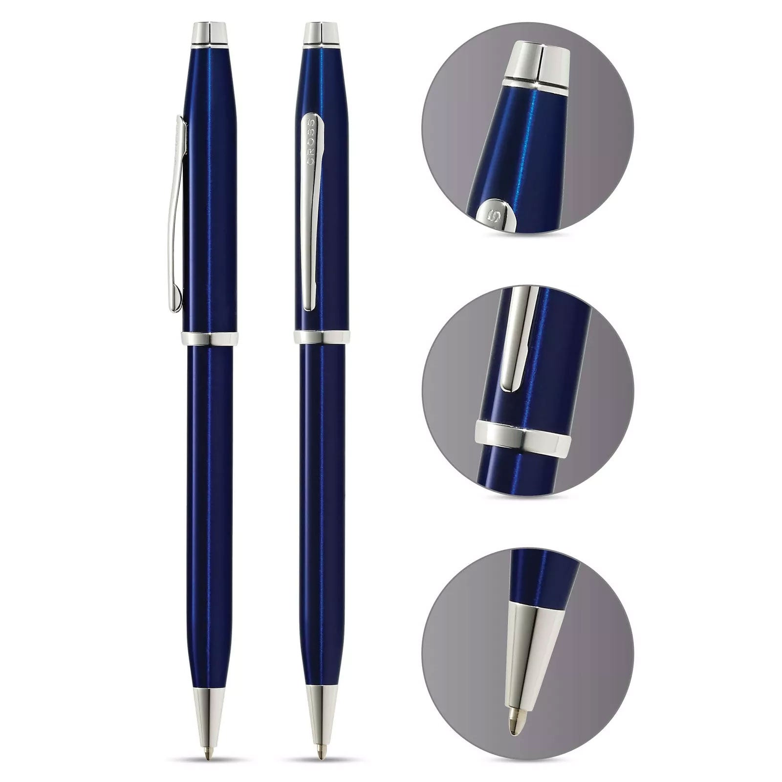 Cross Century II Blue Lacquer Ballpoint Pen