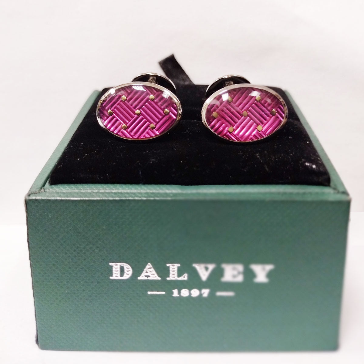 Dalvey Ermine Purple Cufflinks