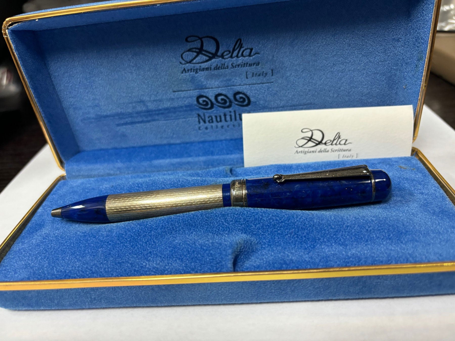 Delta Nautilus Limited Edition Blue Ballpoint Pen