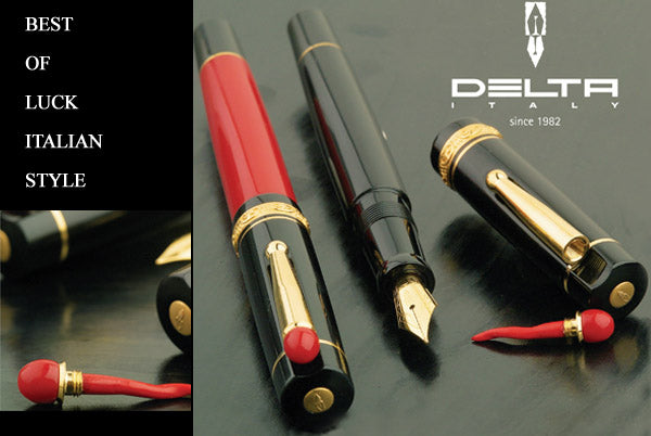 Delta We Lucky Fountain Pen - 14k Nib - Fine Point