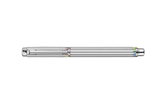 Silver-Plated and Rhodium-Coated VARIUS RAINBOW Roller Pen