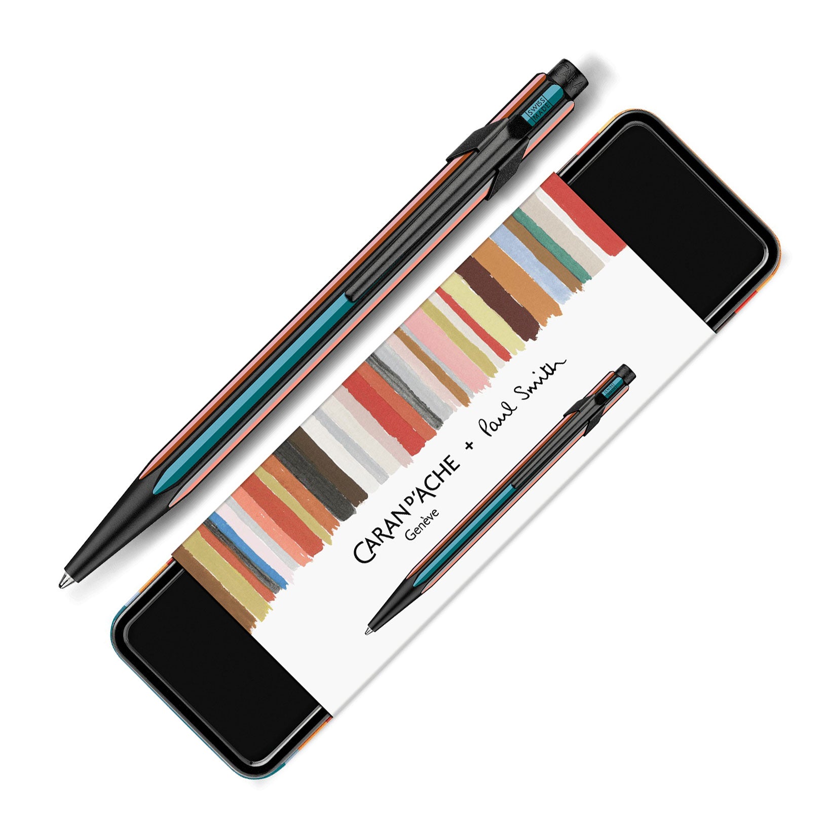 Caran D'Ache 849 PAUL SMITH Limited Edition Ballpoint Pen Grey Silver