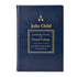 Graphic Image Julia Child Mastering the Art of French Cooking - Navy Bonded Leather