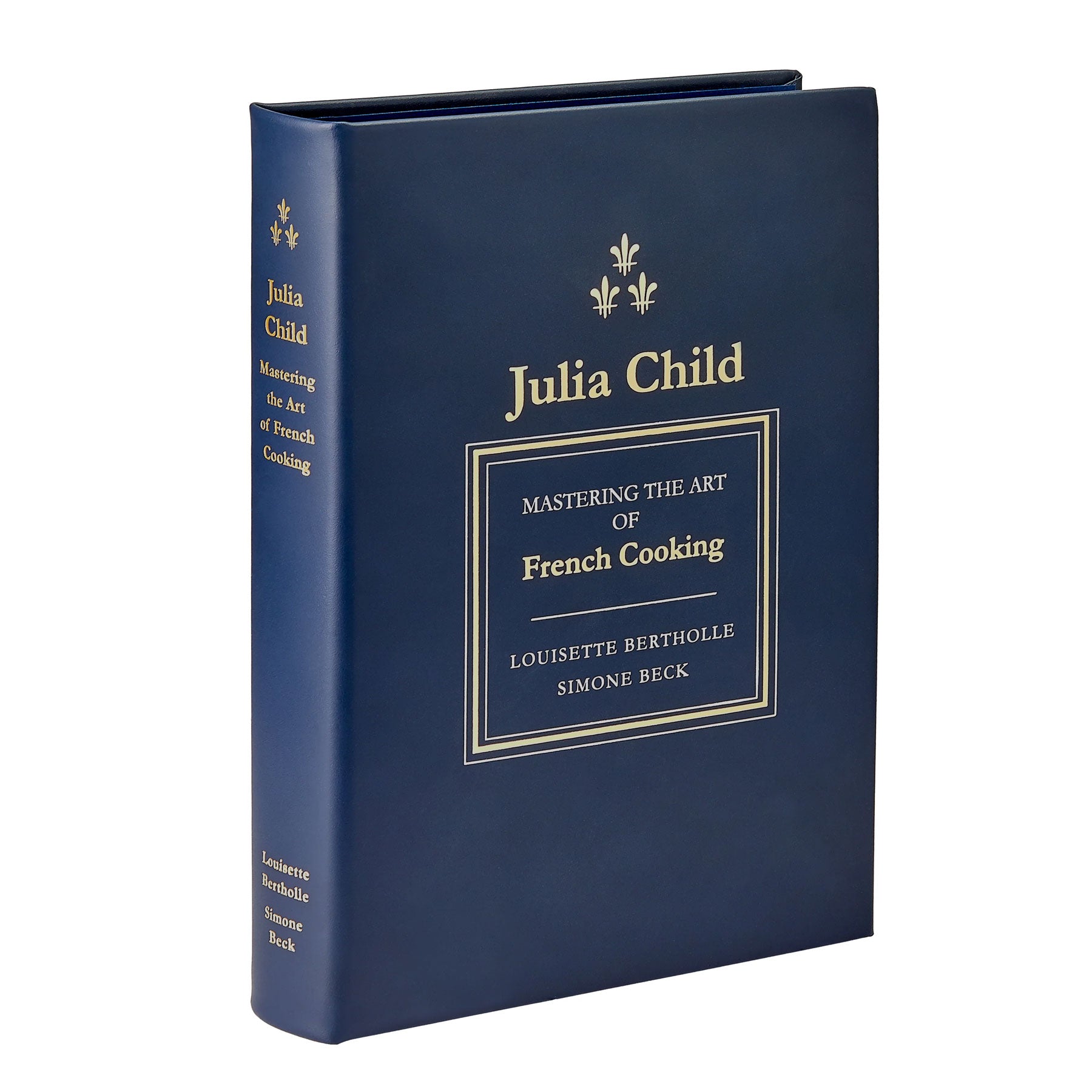 Graphic Image Julia Child Mastering the Art of French Cooking - Navy Bonded Leather